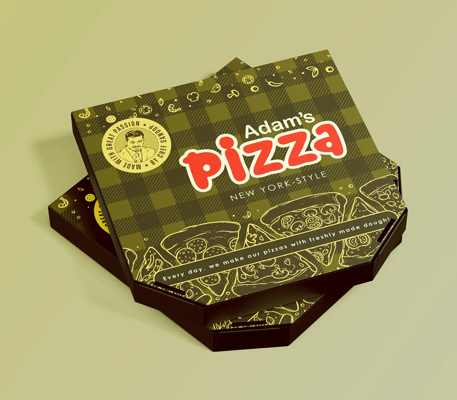 Pizza Boxes Mockup