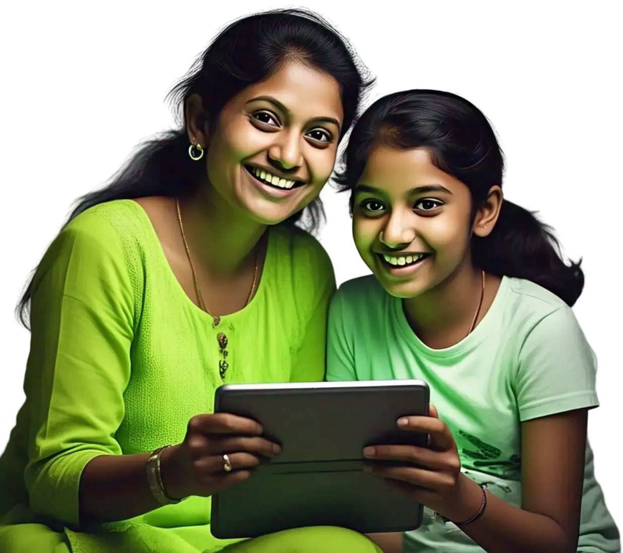 mother and kid